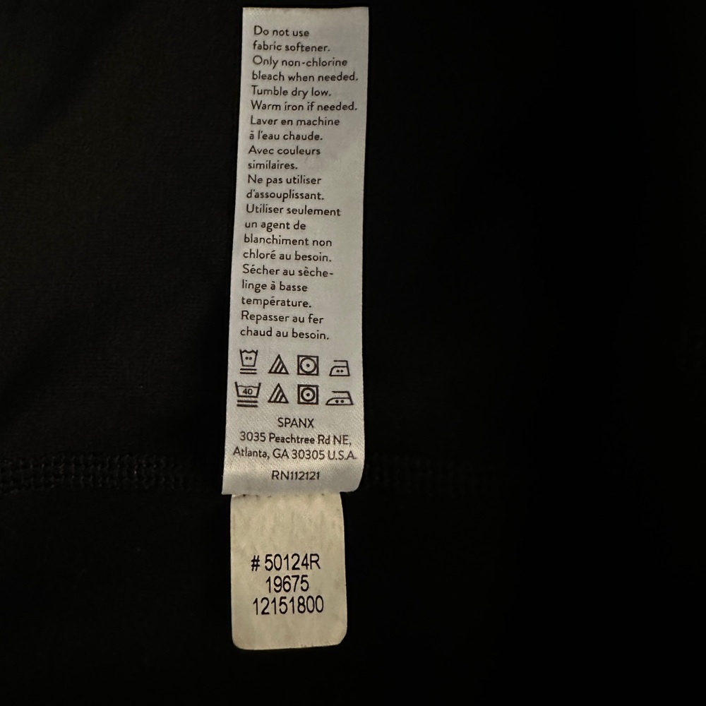 SPANX Look At Me Now High-Waisted Seamless Leggings – Black – Size M - Picture 9 of 9